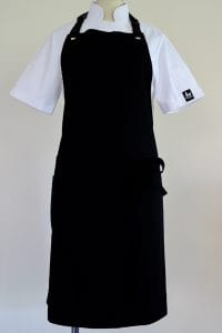 Back in Black Chef Apron removable strap
