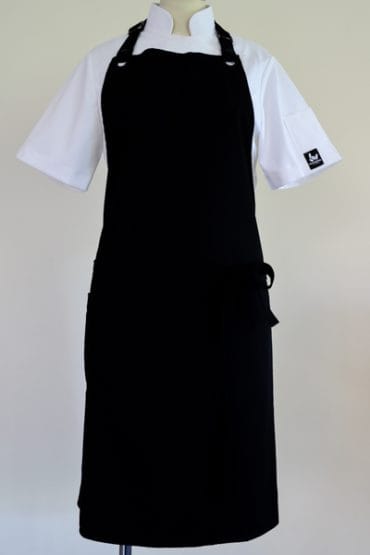 Back in Black Chef Apron removable strap