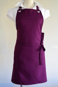 mauve grape purple pomengranate aprons