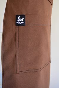 Brown apron