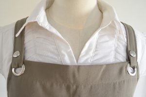 natural cross strap apron