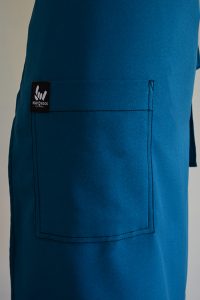 blue front of house aprons