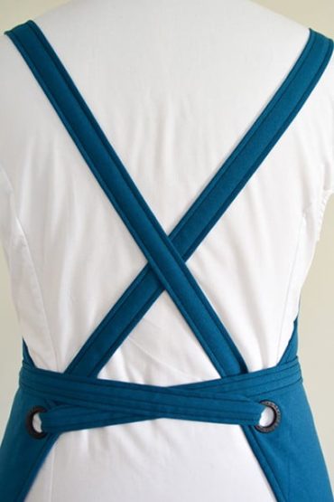 Blue Criss Cross Apron Blue Criss Cross Apron