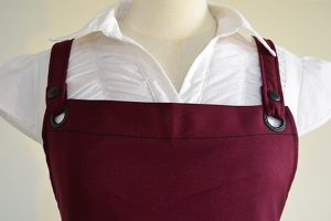 maroon apron