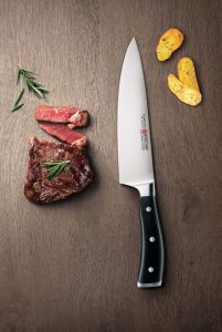 wusthof black Ikon chef knives