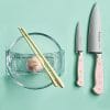 Wusthof Classic pink Himalayan Salt set