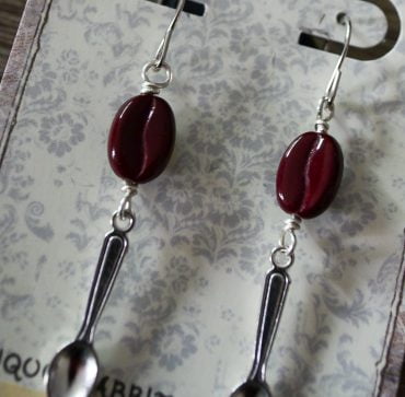 coffee earrings