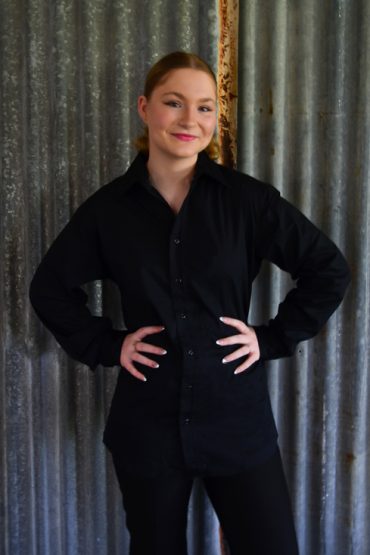 long sleeve waitress blouses