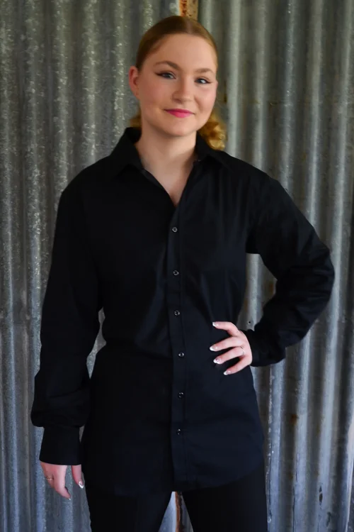 Long Sleeve Waitress Blouses