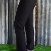 black womens pants