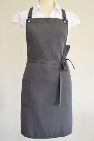 Grey Cross back apron
