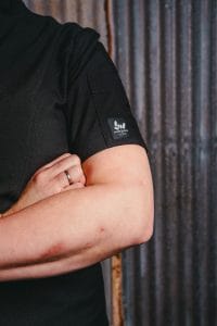 short sleeve womens chef jacket