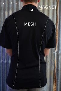 meshed mens chef coat