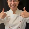 Chef uniforms tomato buttons