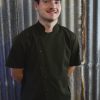 mens olive chef jacket