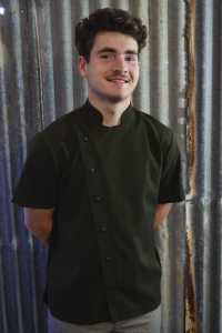 mens olive chef jacket