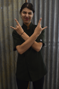 Womens Olive green chef uniform